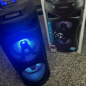Portable Bluetooth Speaker with LED Lights